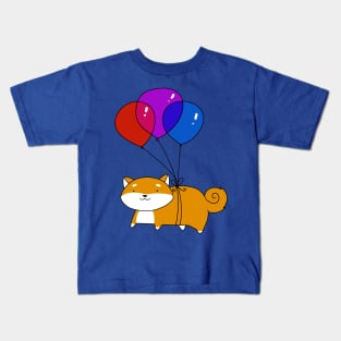 Balloon Shiba Kids T-Shirt